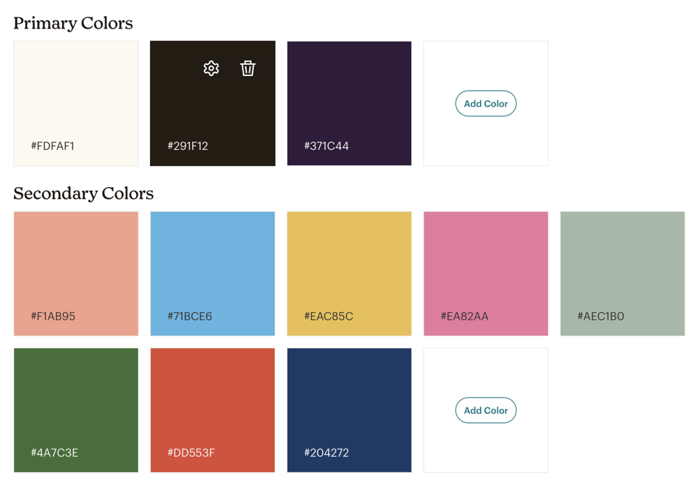 Lost & Found palette